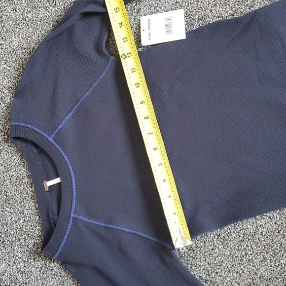 NWT Free People Mix Thermal Cuff Long Sleeve Top women boho - Picture 6 of 10